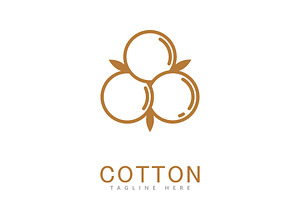 Cotton logo vector template design, a Branding & Logo Template by T.Vooka