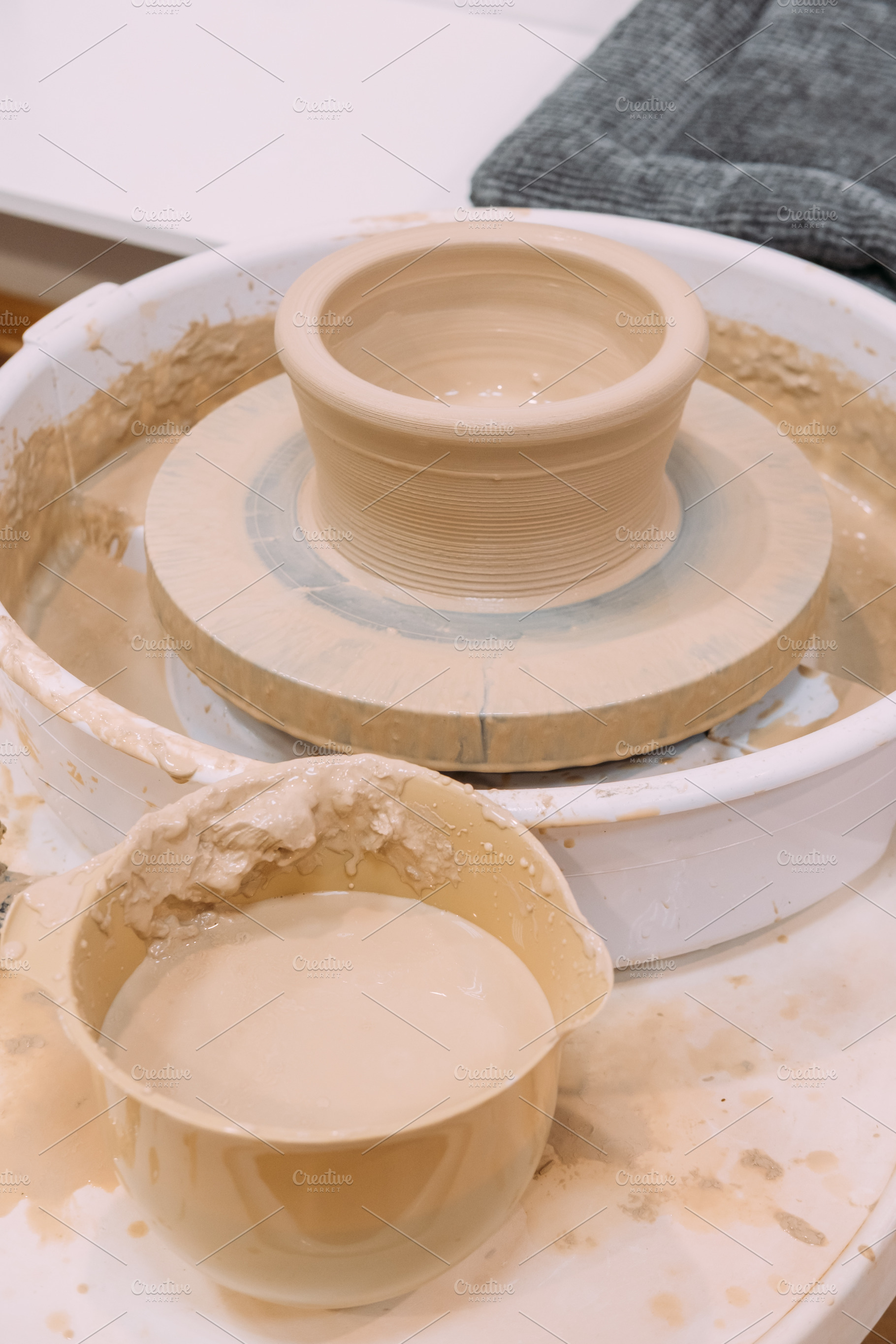 Pottery craft ceramic clay artisan wheel handmade, an Arts & Entertainment Photo by Photo Drive Studio
