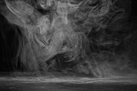 Mist cloud smoke wave air fog gray vapor on dark, a Background Photo by Photo Drive Studio