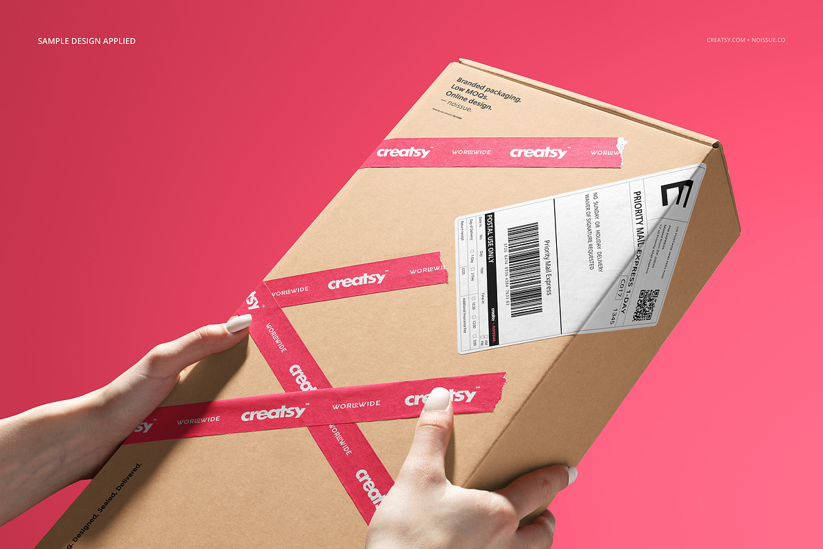 Noissue Shipping Labels Mockup Set, a Packaging Mockup by creatsy5 (Photo 5 of 21)