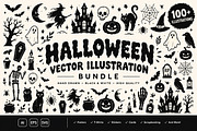 Halloween Vector Illustration Bundle, a Seasonal Illustration by brandingpro (Thumbnail 1 of 3)