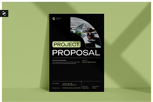 Black Corporate Project Proposal, a Stationery Template by Neermana