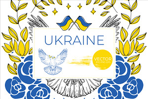 UKRAINE seamless patterns |clip arts