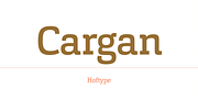 Cargan, a Slab Serif Font by Hoftype (Thumbnail 1 of 9)