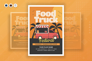 Food Truck Poster, a Poster Template by Fannan Studio