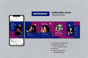 Blue Music Record Instagram Carousel, a Social Media Template by UICreative (Thumbnail 1 of 4)