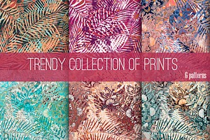 6 trendy tropical pattern.