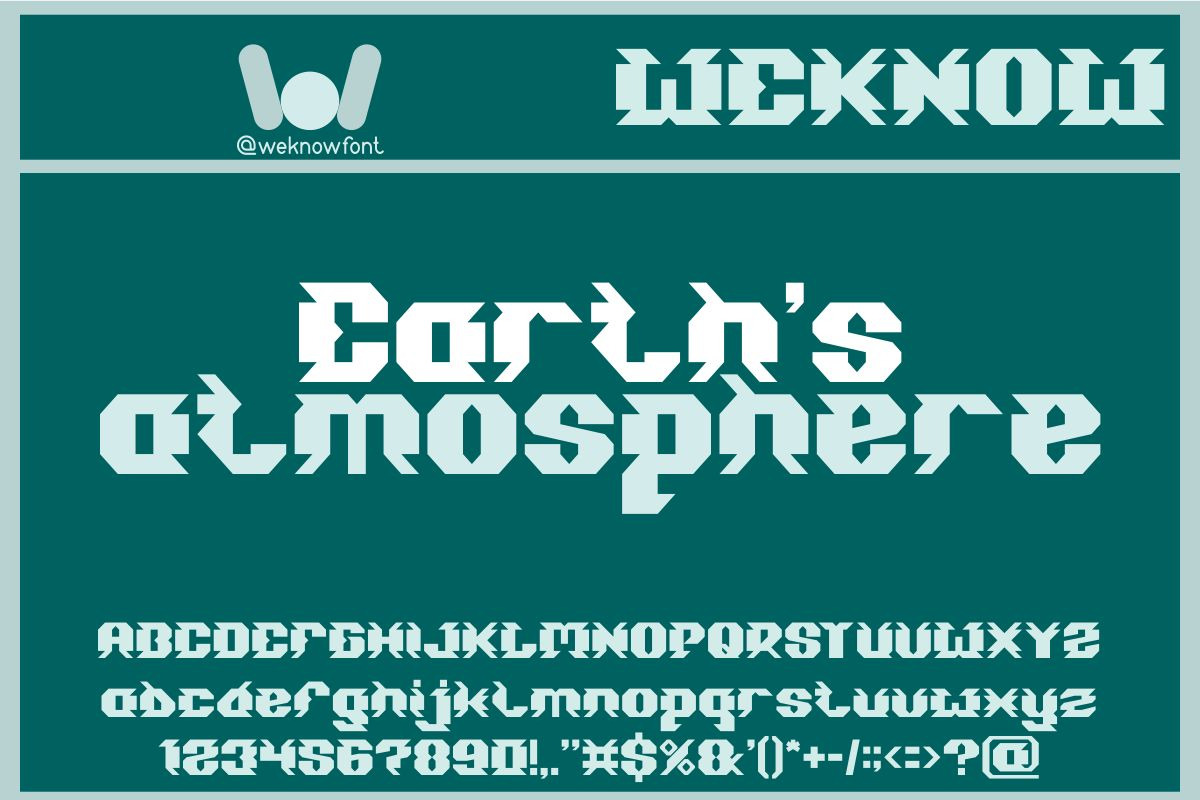 Space Station font, a Font by weknow (Photo 2 of 9)