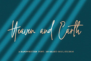 Heaven + Earth | Handwritten Font, a Script Font by Heart + Soul Studios (Thumbnail 2 of 10)