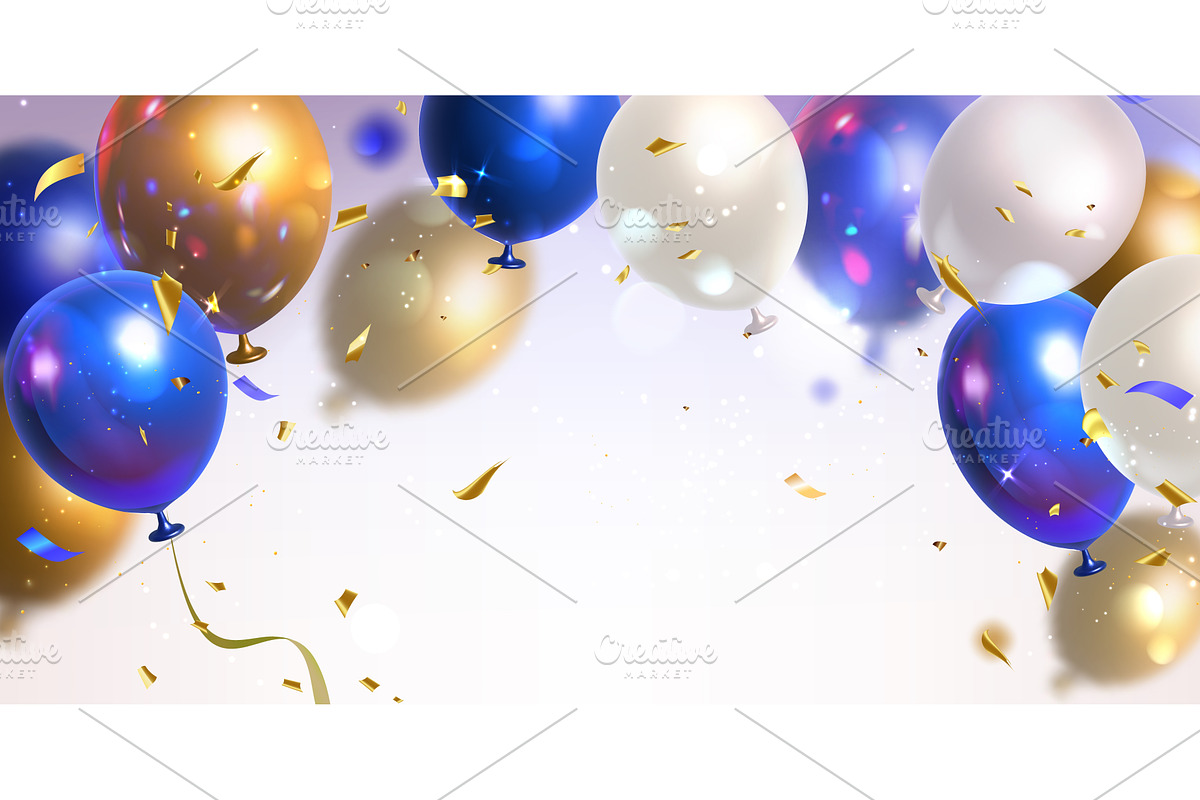 Festive celebration with confetti, an Object Illustration by art PVP - market