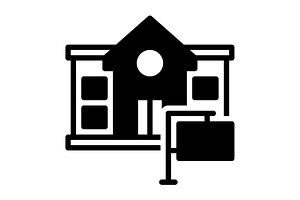 Rental apartment solid icon, a Solid Icon by Creative priyanka