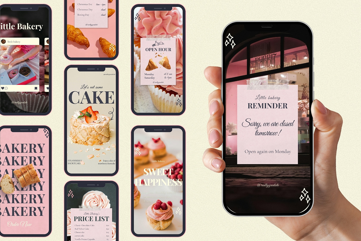 Cute Bakery Instagram, a Social Media Template by Anna Design Studio (Photo 7 of 10)