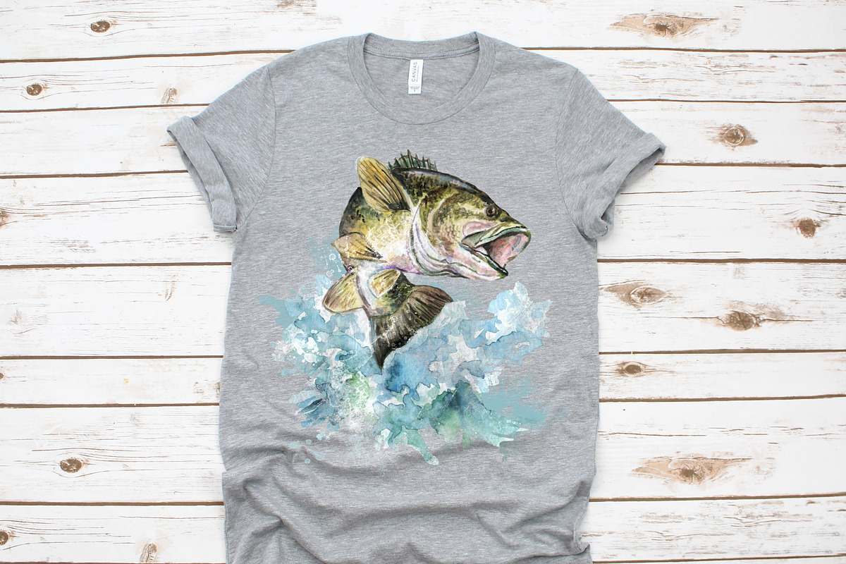 Fishing, bass clipart set, an Illustration by EphrazyGraphics (Photo 2 of 2)