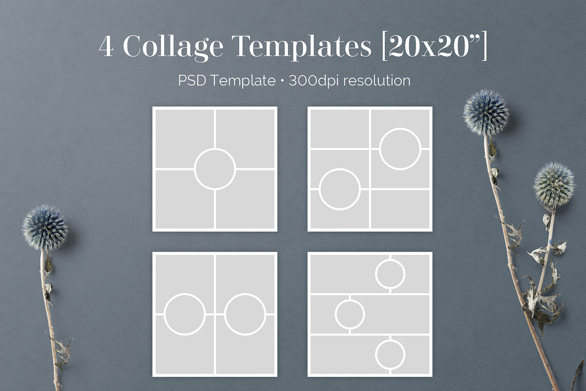 20x20 PSD Photo Collage Templates, a Templates & Theme by Paperweight Memories (Photo 1 of 5)