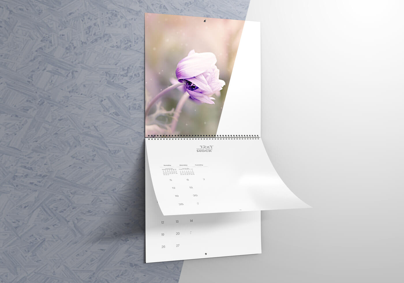 12″x12″ Wall Calendar Mockups, a Print Template by Vectogravic Design