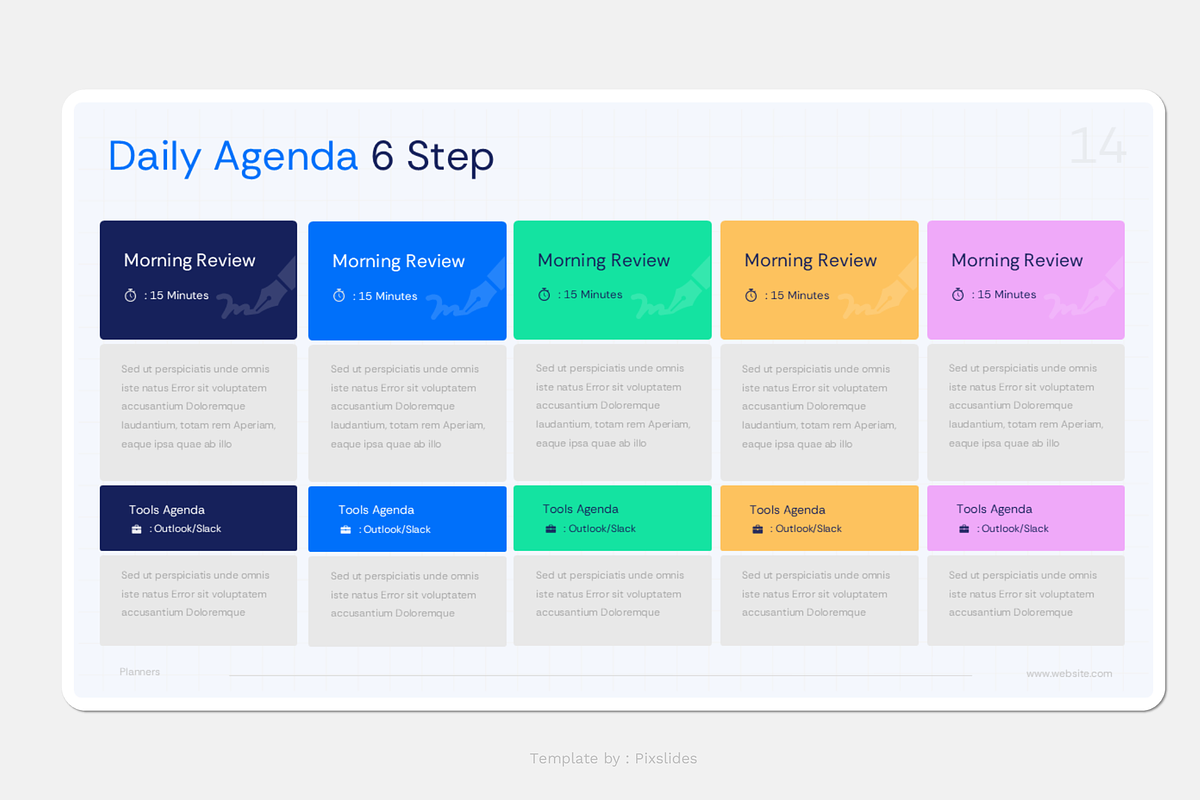 Agenda Infographics PowerPoint, a Presentation Template by Pixslides (Photo 2 of 7)