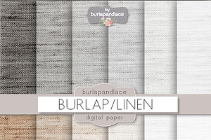 Burlap Linen Grey Beige Digitalpaper