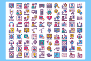 90 Podcasts Icon Set Icons, a Solid Icon by Flat Icons (Thumbnail 2 of 7)