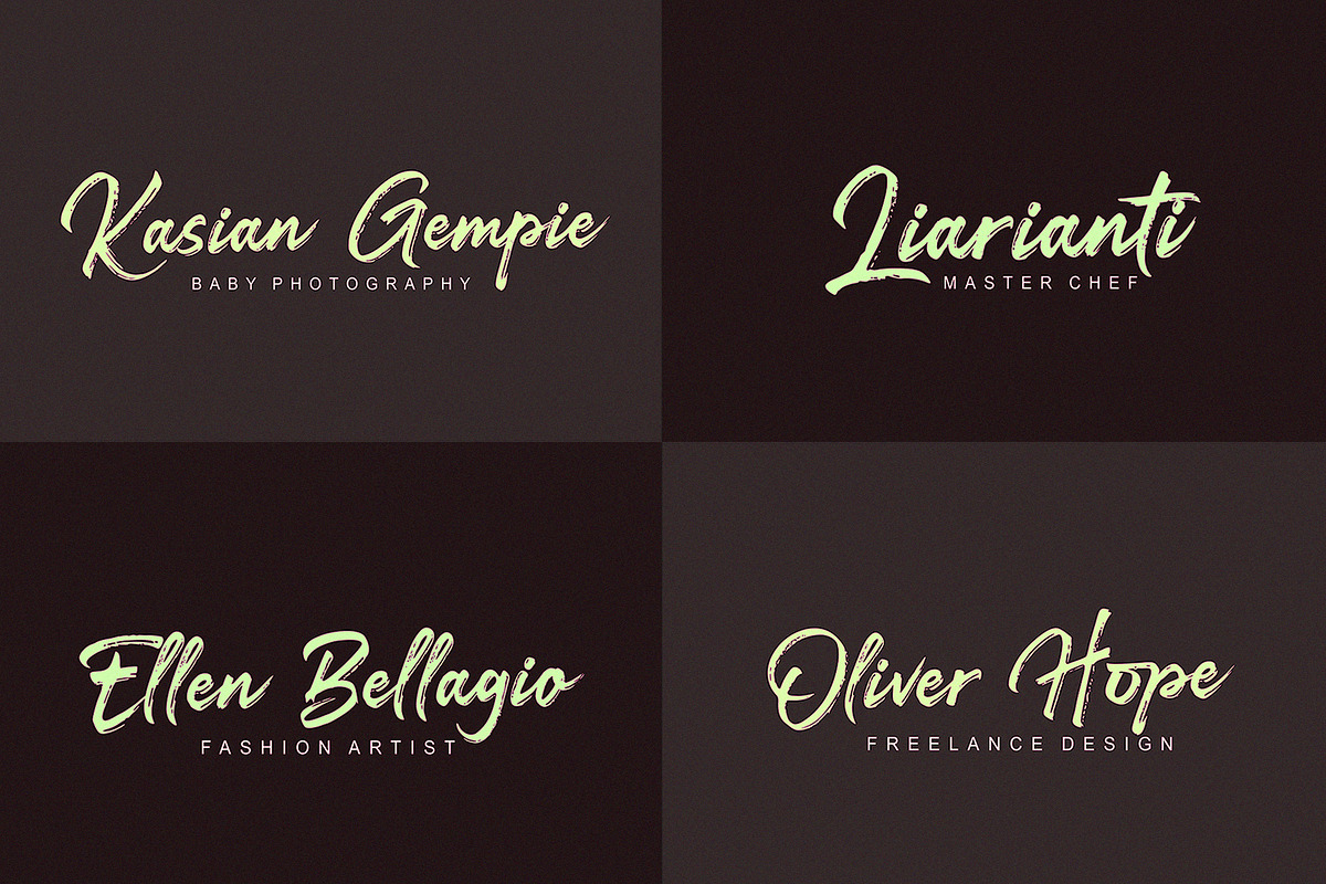 Darkline / Brush Script Font preview 3