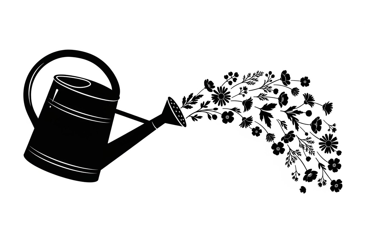 Floral Watering Can Design Bundle, an Illustration by Gaye Art (Photo 28 of 31)