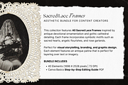 Sacred Lace Frames Bundle, an Object Graphic by The Flossy Finch (Thumbnail 2 of 20)