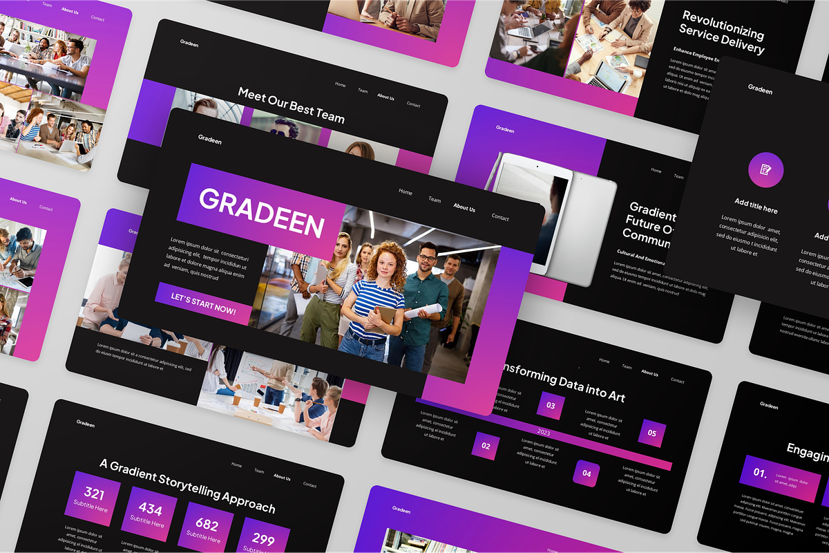 Gradient Keynote, a Presentation Template by Annora Studio (Photo 5 of 5)