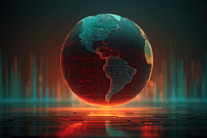 Digital Globe Futuristic Technology, a Photo by Pixeness Studio