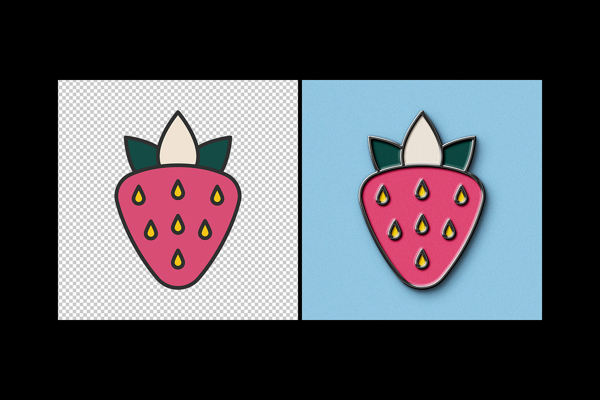 Enamel Badge Mockup, a Product Mockup by Design Squad (Photo 2 of 5)