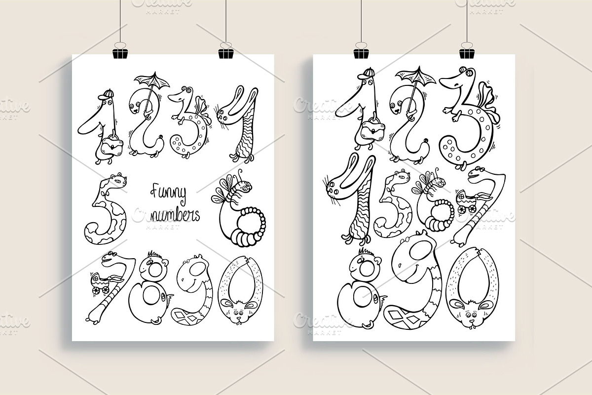 Funny Numbers, a Decorative Illustration by Polanika (Photo 4 of 4)