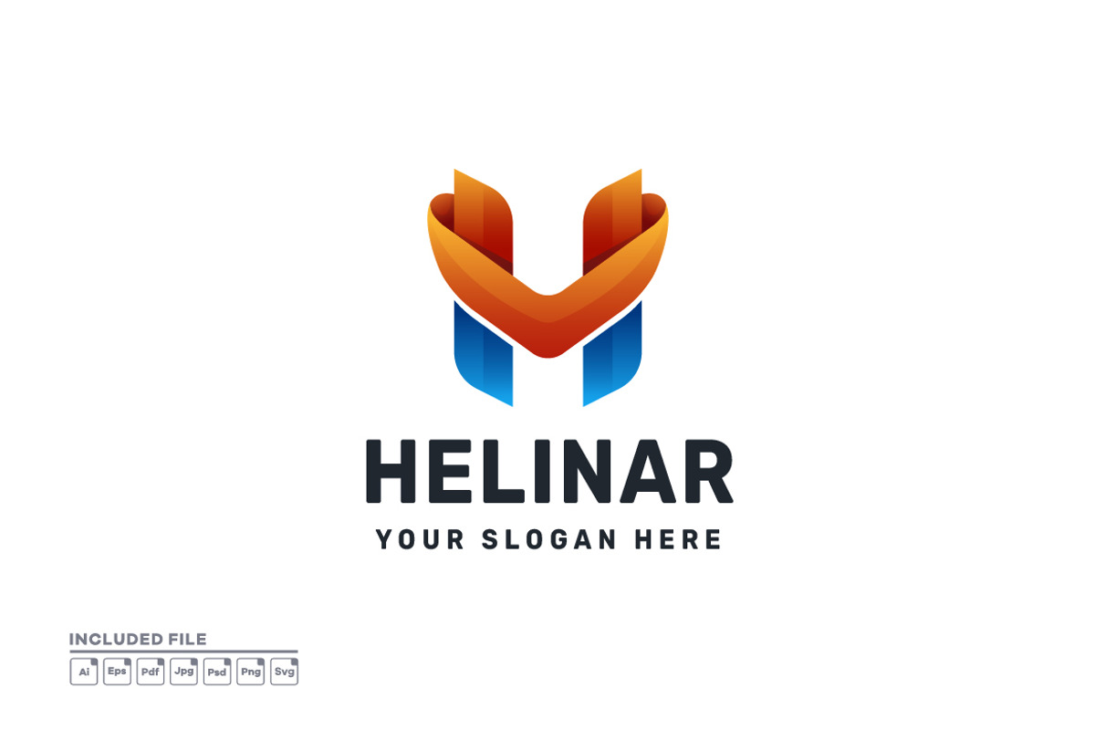 Letter H Gradient Initial Logo, a Branding & Logo Template by yuanesei