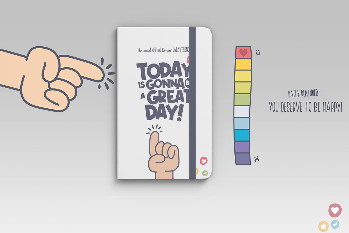 Cool Notepad for Daily Feelings, a Stationery Template by DeLaGranSiete (Photo 5 of 8)
