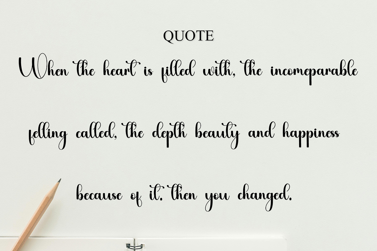 Sunday Wedding, a Handwritten Font by InermediaSTUDIO (Photo 5 of 7)
