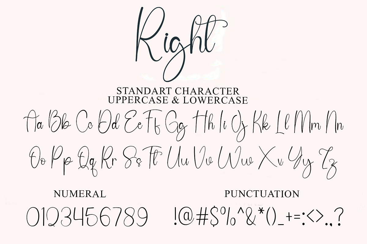 Right, a Handwritten Font by FreshTypeINK (Photo 6 of 7)