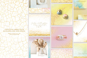 Pastel Watercolor & Gold Textures, a Texture Graphic by InstaDesignPro (Thumbnail 11 of 12)