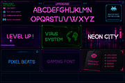 PIXELVOLT Display Typeface, a Sans Serif Font by zerologicstudio (Thumbnail 4 of 8)