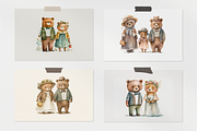 Cute Bears Watercolor Collection, a Decorative Illustration by artsy-fartsy (Thumbnail 11 of 12)