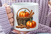 Autumn Pumpkin Basket Clipart, an Illustration by Rose Art (Thumbnail 4 of 7)