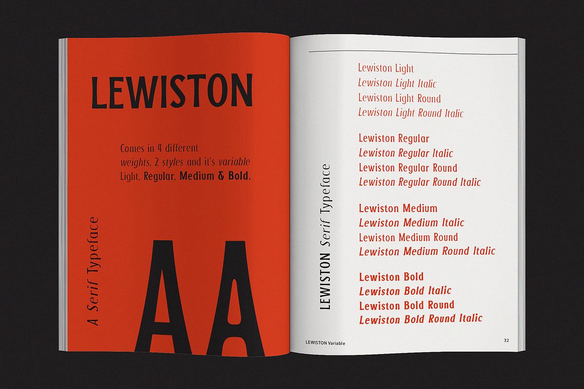 LEWISTON: A Serif Typeface, a Serif Font by Liszar Inzani (Photo 3 of 13)
