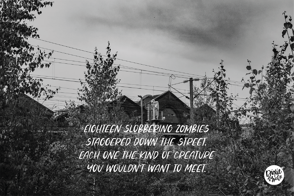 ZOMBIE CRAWL Halloween Font, a Sans Serif Font by Blush Font Co. (Photo 5 of 7)
