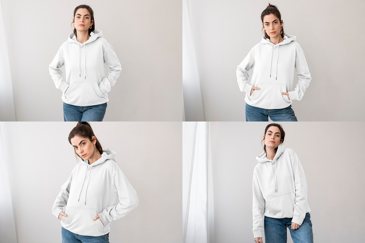 Woman Hoodie Mockup Bundle, a Hoody Mockup by Moixo studio (Photo 6 of 7)