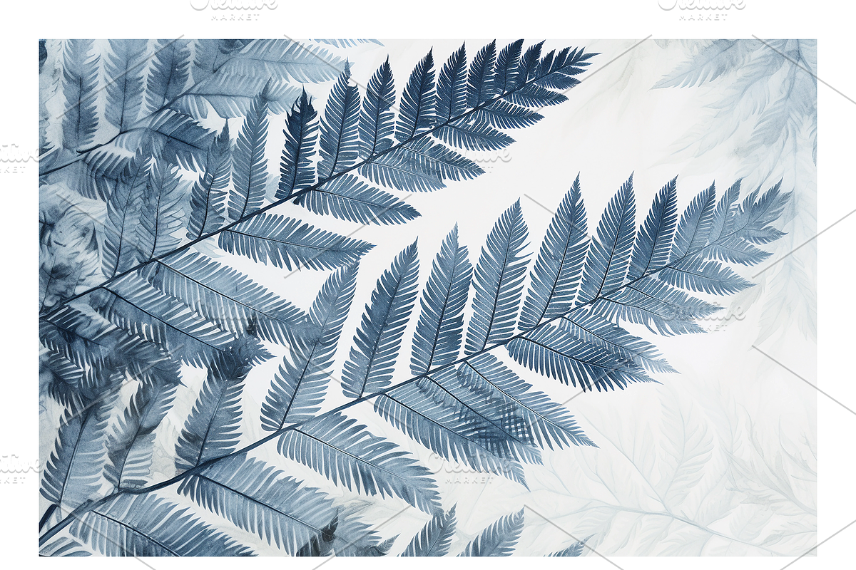 Cyle Collection · Blue Tone Leaves, a Background Graphic by milatovar (Photo 30 of 32)