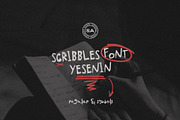 SA Yesenin Scribble Handwritten Font, a Handwritten Font by Artcoast Std. (Thumbnail 9 of 9)