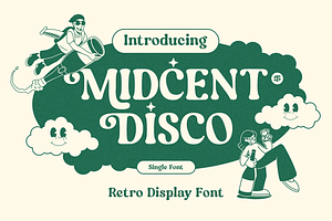 Midcent Disco Display Font