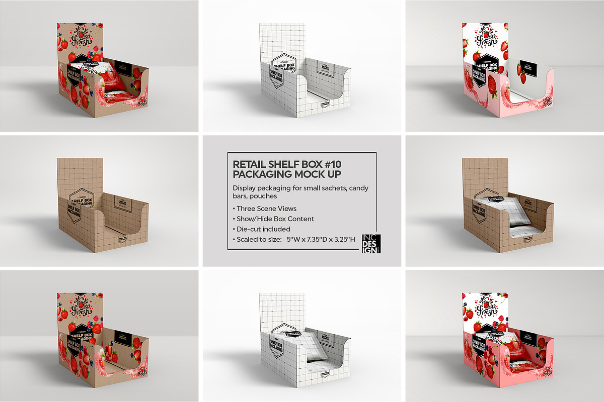 Retail Shelf Box Packaging MockUps2, a Packaging Mockup by INCDesign (Photo 6 of 20)