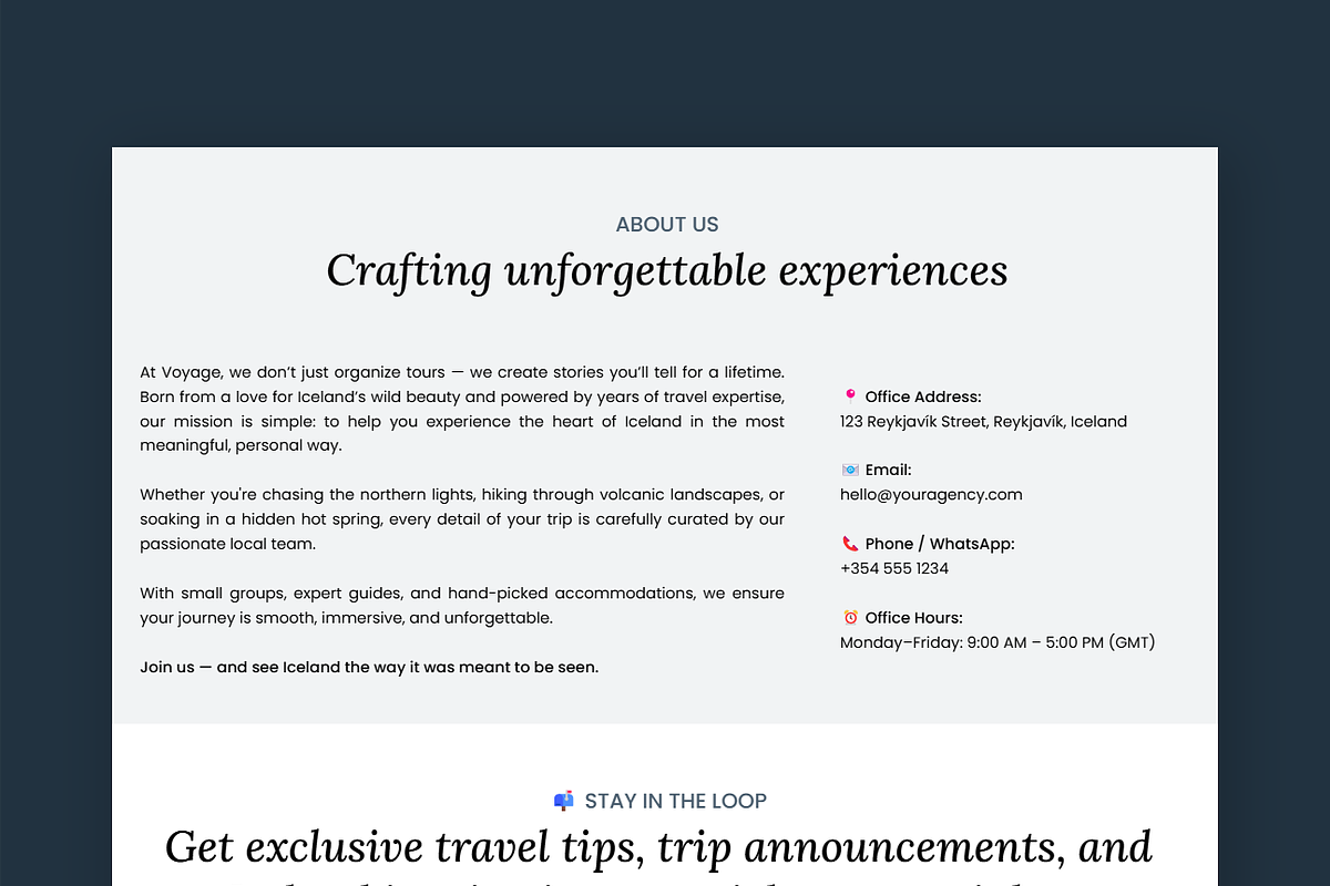 Travel - Wix Studio Website preview 3