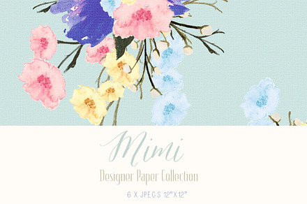 Digital Designer Paper - Mimi