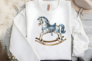 Blue Toile Baby Clipart, an Illustration by DreamCafeArt (Thumbnail 6 of 7)