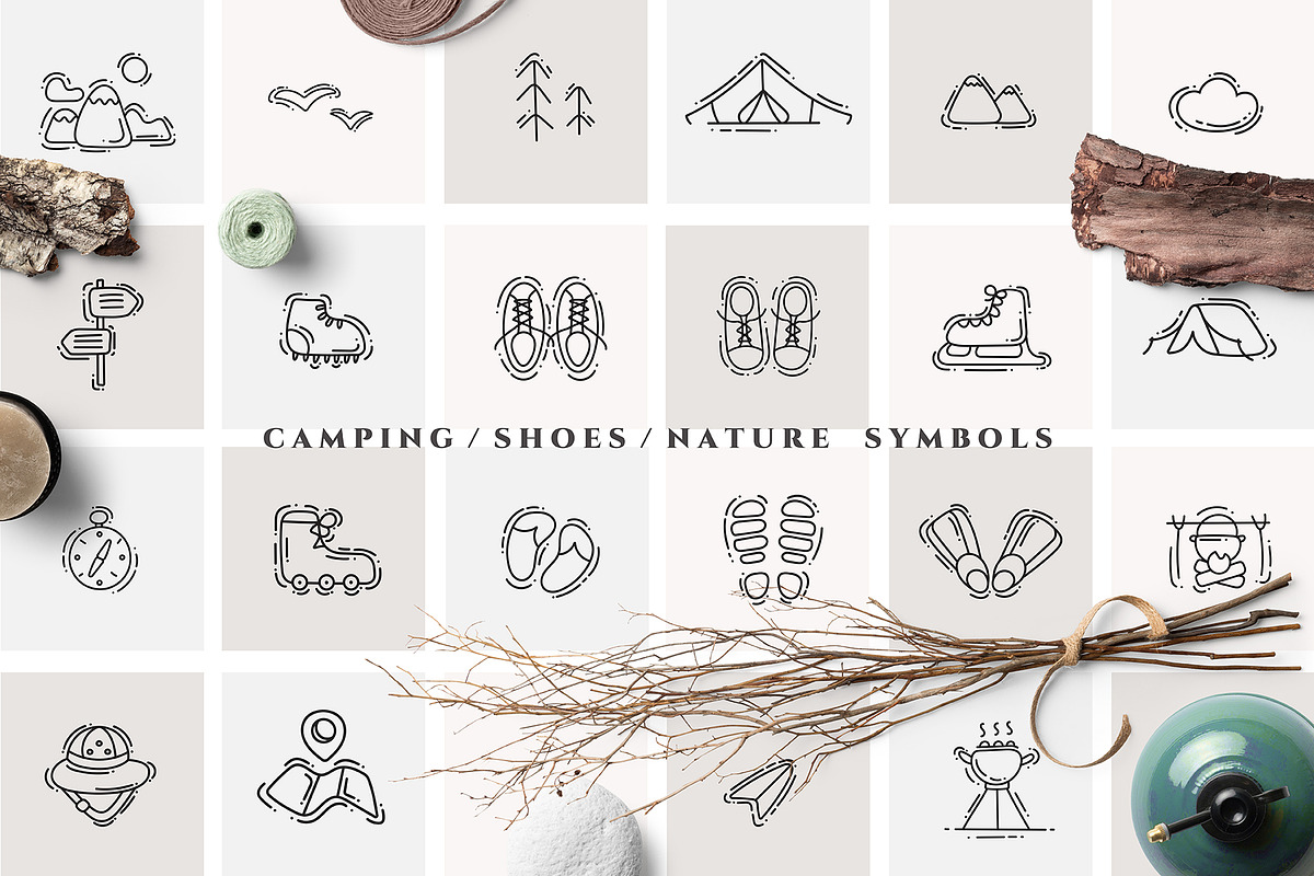 TRAVEL ICONS COLLECTION, an Outline Icon by Luna Dreams (Photo 3 of 8)