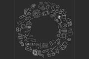 It's movie time! Linear vector set, a Texture Illustration by Art Loft (Thumbnail 14 of 16)