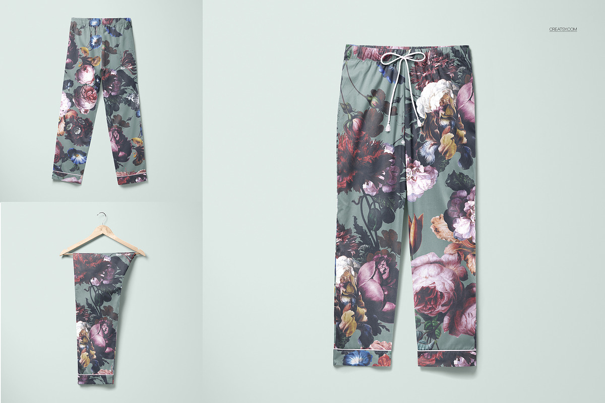Long Sleeve Pajama Set Mockup, a Shirt Mockup by creatsy5 (Photo 6 of 10)